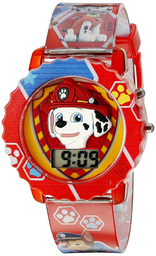 Nickelodeon Kids' PAW4016 Paw Patrol Digital Display Quartz Multi-Color Watch