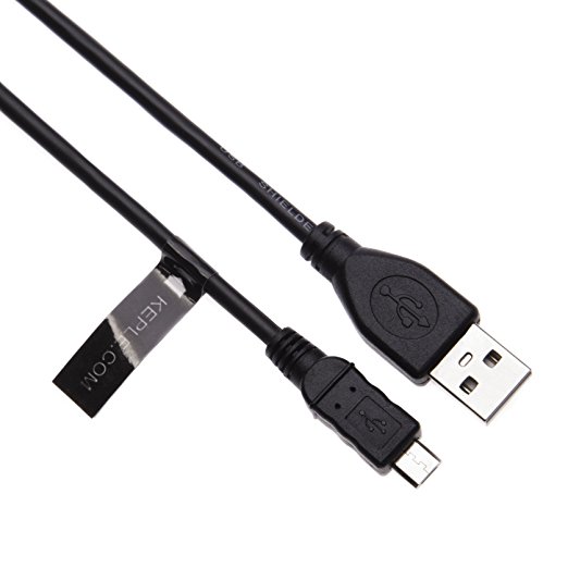 Keple | Long Micro USB Cable for Amazon Fire TV Stick / Kindle 1 / 2 / 3 / Keyboard 3G / 4, Kindle Touch / Fire / HD / Paperwhite, Echo Dot (3m | Black)