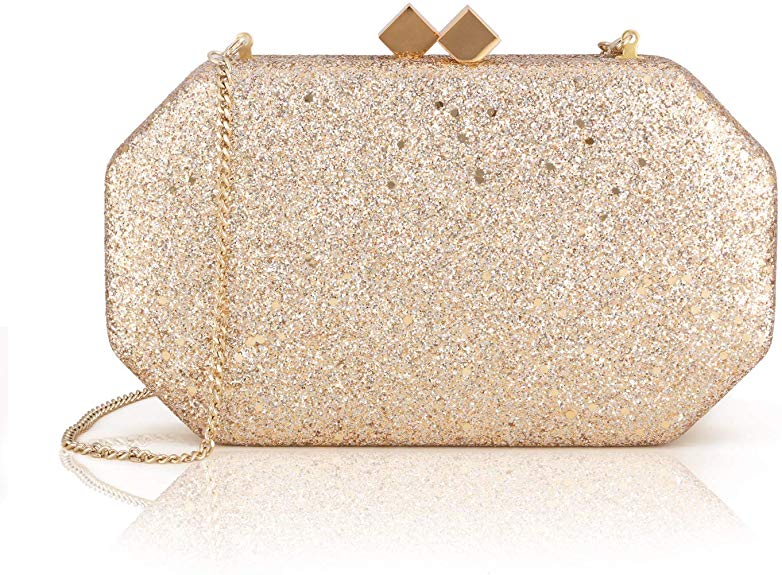 two the nines Glitter Clutch Purse Bling Evening Bags Sparkling Evening Handbag for party wedding