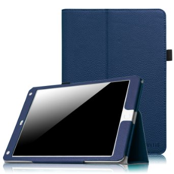 Fintie iPad Air 2 Case [Corner Protection] - Slim Fit Leather Folio Case with Smart Cover Auto Sleep / Wake Feature for Apple iPad Air 2 (iPad 6) 2014 Model, Navy