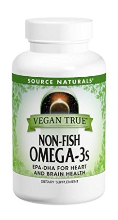 Source Naturals Vegan True Non-Fish Omega-3s EPA-DHA, for Heart and Brain Health