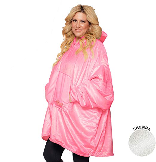 THE COMFY | The Original Oversized Wearable Sherpa Blanket Jumper, Seen On Shark Tank, One Size Fits All