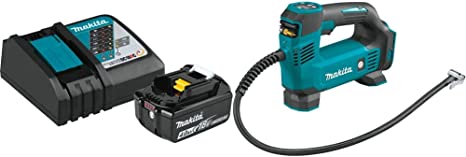 Makita BL1840BDC1 18V LXT Lithium-Ion Battery and Charger Starter Pack (4.0Ah) with DMP180ZX 18V LXT Lithium-Ion Cordless Inflator