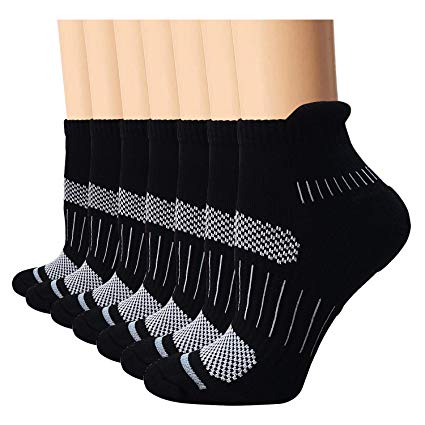 Compression Socks Plantar Fasciitis for Women Men (3/5/7 Pack), 8-15 mmhg Athletic Sock Arch Support Flight Travel Nurses