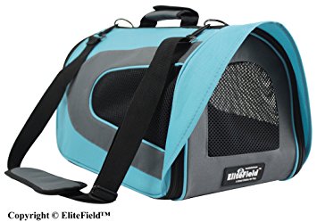 EliteField Deluxe Soft Pet Carrier (3 Year Warranty, Airline Approved), Multiple Sizes and Colors Available for Cats and Small Dogs