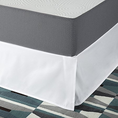 SmartBase Easy On / Easy Off Bed Skirt for 18 Inch Premium SmartBase Mattress Foundation, Twin XL
