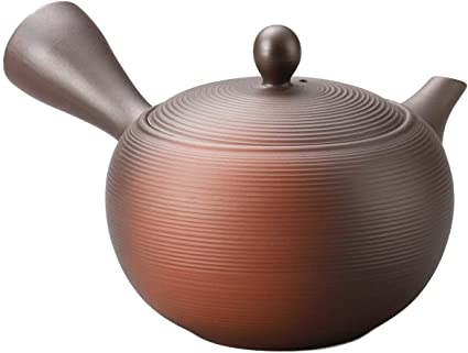 Japanese Teapot Kyusu Tokoname Youhen, Clay Teapot 11.8 fl.oz. Fusen L161