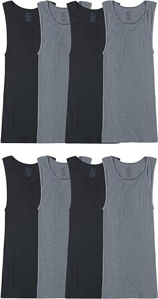 Fruit of the Loom Mens Lightweight Active Cotton Blend Undershirts