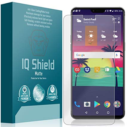 OnePlus 6 Screen Protector, IQ Shield Matte Full Coverage Anti-Glare Screen Protector for OnePlus 6 Bubble-Free Film