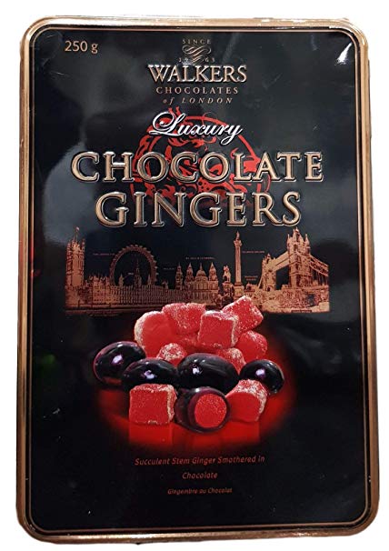 Walkers Luxury Chocolate Gingers Tin 250 g