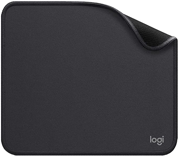 Logitech Mouse Pad - Studio Series, Computer Mouse Mat with Anti-slip Rubber Base, Easy Gliding, Spill-Resistant Surface, Durable Materials, Portable, in a Fresh Modern Design - Grey