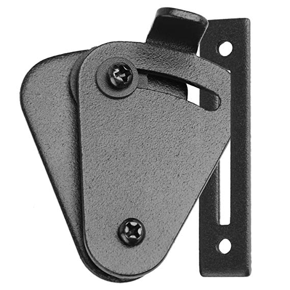 SMARTSTANDARD Barn Door Small Size Latch Lock Privacy Lock for Sliding Door Work for Pocket Doors Garage and Shed Wood Gates