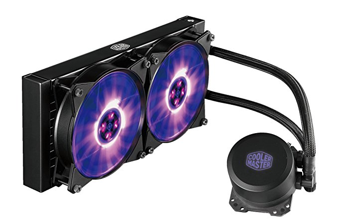 Cooler Master MasterLiquid ML240L RGB AIO CPU Liquid Cooler '240mm Radiator, All-In-One, Dual Dissipation Pump' MLW-D24M-A20PC-R1