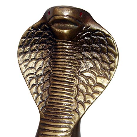 Cobra Head Walking Stick with Antique Brass Handle