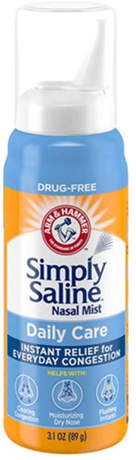 Simply Saline Nasal Mist 3 oz (Pack of 5)