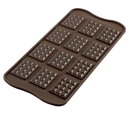 Silikomart Silicone Chocolate Mould Tablette, Brown