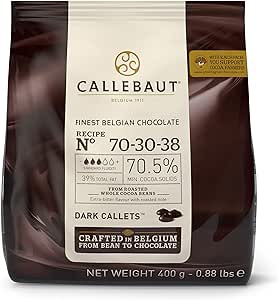 Callebaut Dark Chocolate Drops 70% 400g Bag