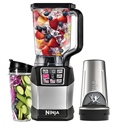 Ninja BL490C Nutri Auto-iQ Blender, Black Silver