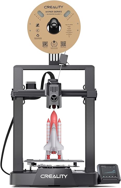 Creality Ender 3 V3 KE 3D Printer, 500mm/s Max High-Speed 3D Printers with Auto Leveling, Dual Cooling, Smart UI and Dual Z-axis, Supports 300℃ Printing Printing Size 8.66x8.66x9.44 inch