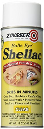 Rust-Oleum Zinsser 408 Bulls Eye Clear Shellac Spray 12 oz