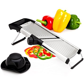 Sterline Adjustable Stainless Steel Mandoline Slicer, Vegetable Slicer, Potato Slicer, Food Slicer, French Fry Cutter, Mandolin Julienne Cutter