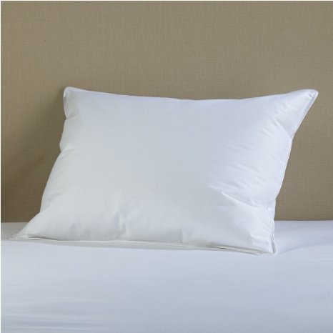 RoyalLuxure White Goose Down Bed Pillow Superb Medium Firm - Standard Size