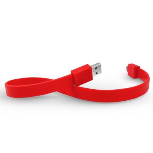 TYLT SYNCABLE 1-Foot Micro-USB Charge and Sync Cable - Red