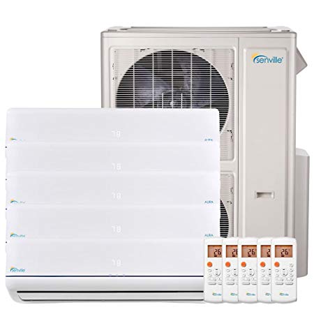 Senville 48000 BTU Five Zone Mini Split Air Conditioner Heat Pump SENA-48HF/F