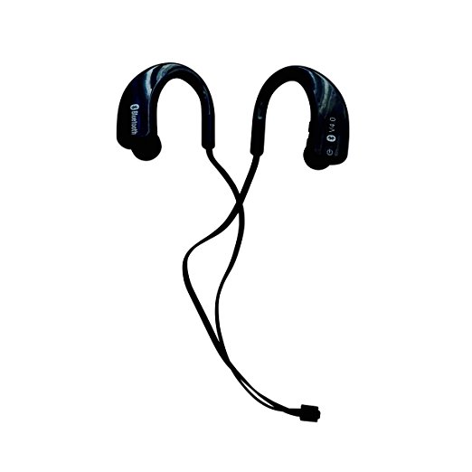 Bluetooth Headphones XELO Stereo In-Ear Earbud Sweatproof Secure Fit Wireless HD Headphone - Black