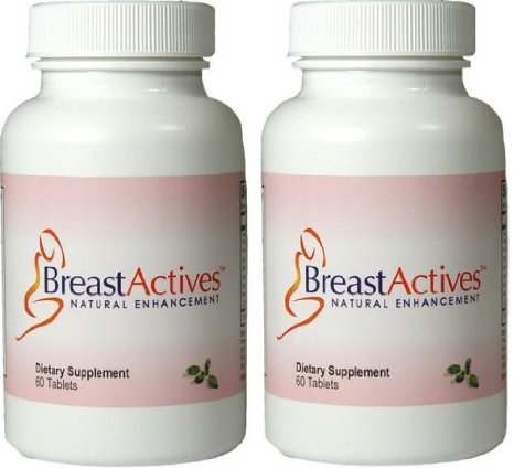 Breast Actives Breast Enhancement by Breast Gain Plus - 2 Pack 120 Tablet Count