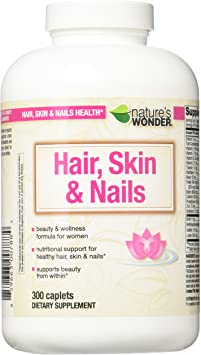 Nature's Wonder Vitamin for Hair/Skin and Nails, 300 Count