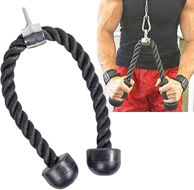KOMODO Tricep and Bicep Rope Pull Down Cable Attachment