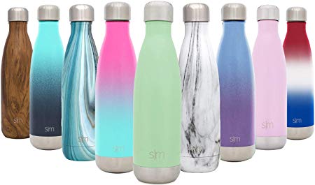 Simple Modern Wave Water Bottle - Vacuum Insulated Double-Walled 18/8 Stainless Steel Flask Travel Mug