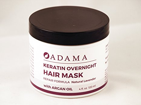 Adama Keratin Overnight Hair Mask Lavender 4 fl oz 120 ml