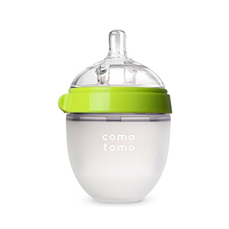 Comotomo Natural Feel Baby Bottle, Green, 1 Count