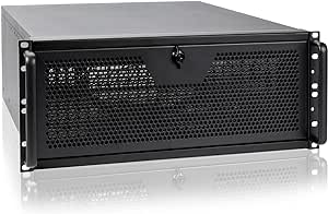 RackChoice 4U rackmount Server Chassis Support Liquid Cooling AIO Cooler Compatibility up to Elevated 360mm Radiator