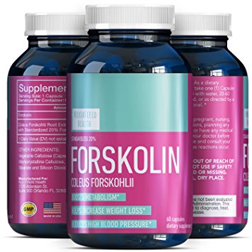 Premium Forskolin Capsules for Weight Loss – 250 mg Pure Fat Burner Supplement – Slimming Extract Appetite Suppressant – Natural Antioxidant – Metabolism Boost for Men   Women – Northfield Health
