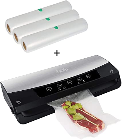 Belifu Vacuum Sealer Machine, Automatic Vacuum Air Sealing System For Food Savers with Starter Kit