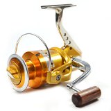 Supertrip TM Full Metal Aluminum Saltwater High Speed Fishing Reels Spinning Gold and Sliver LeftRight