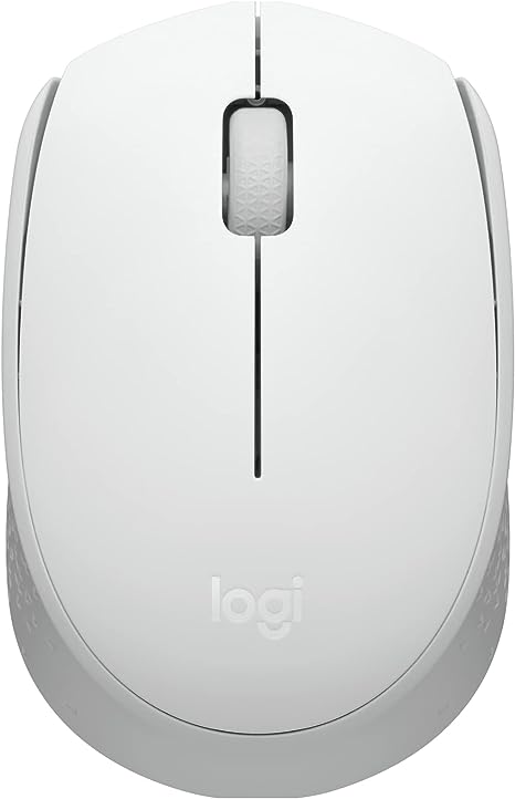 Logitech M170 Wireless Mouse for PC, Mac, Laptop, 2.4 GHz with USB Mini Receiver, Optical Tracking, 12-Months Battery Life, Ambidextrous - Off White