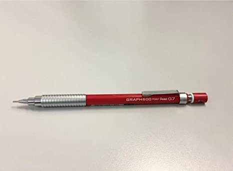 Pentel Graph600 Draughting Mechanical Pencil 0.7mm (Red) By DTL Company