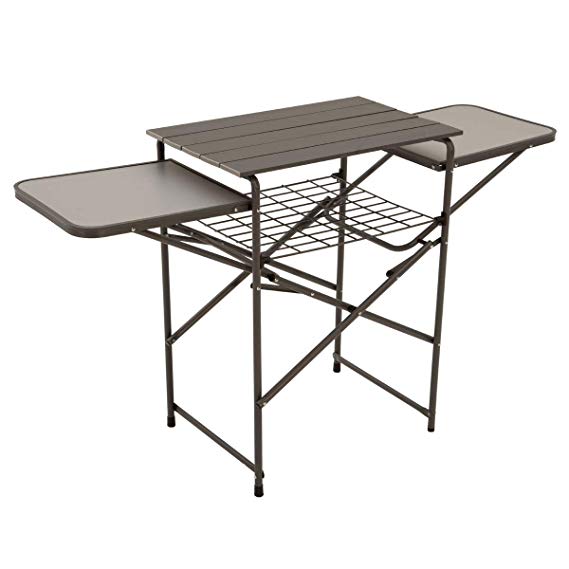 Eureka! Camp Kitchen Camping Cooking Table and Shelf