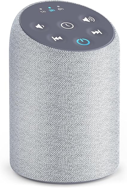 Jack & Rose White Noise Machine for Adults, Adults Sound Machine with Backlight Button & Fabric Design, Travel Sound Machine for Sleeping