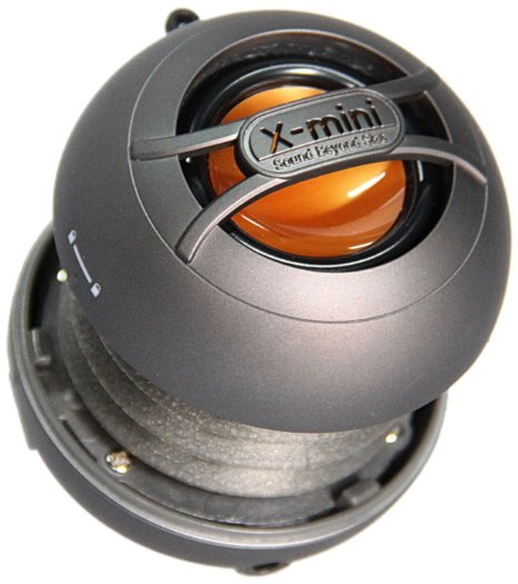 X-Mini UNO XAM14-GM Portable Capsule Speaker, Mono, Gun Metal