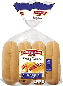 Pepperidge Farm Sandwich Bakery Classics Top Sliced Hot Dog Buns, 14 oz