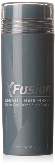 XFusion Keratin Hair Fibers Economy, Medium Brown, 0.98 oz.