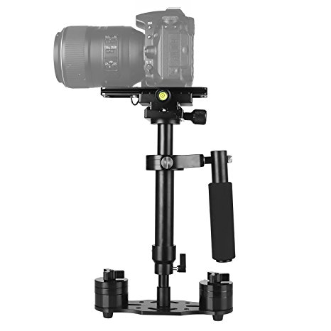 24”/60CM Handheld Steadycam Stabilizer, pangshi S60 Video Stabilizer with Quick Release Plate 1/4” Screw for Canon Nikon Sony DSLR Camera GoPro