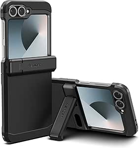 Spigen Case for Galaxy Z Flip 6 Case, Tough Armor Pro Designed for Samsung Galaxy Z Flip 6 - Black