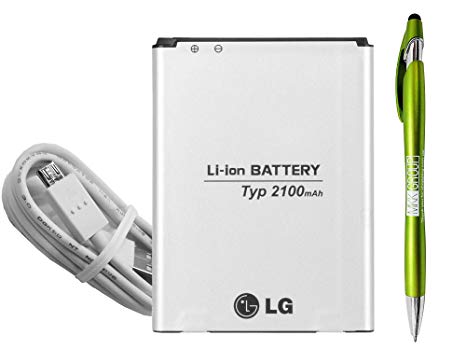 Official OEM LG Replacement Battery 52UH-1 with LG USB & Stylus for LG Optimus D329 D320,LG L70, L65