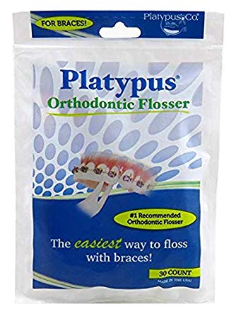 Platypus Orthodontic Flosser 30 Count Bag (6 Pack)